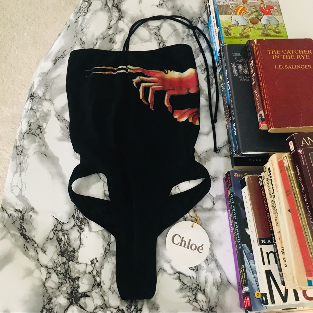 Vintage Chloe Swimsuit with Thong Back size 40